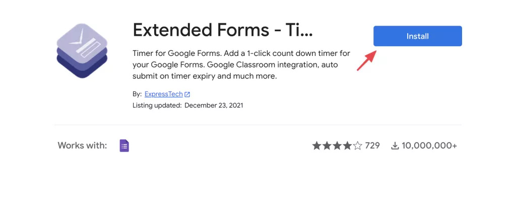 Timed Test - Extended forms