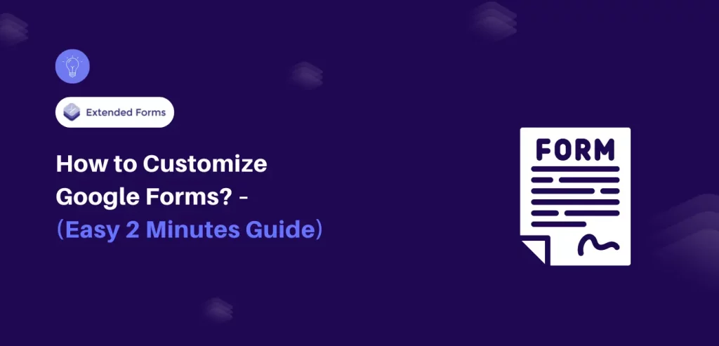 Customize Google Forms Banner