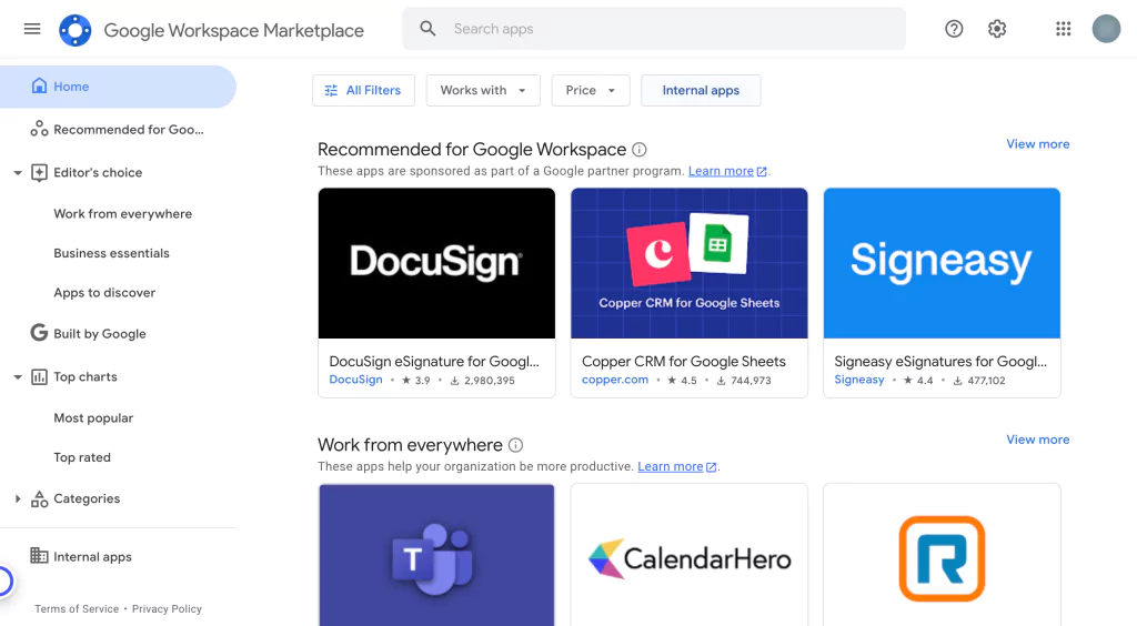 Google Workspace Marketplace