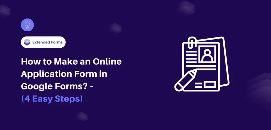 Online Application Form in Google Forms - Banner
