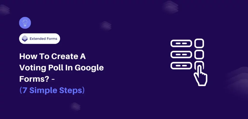 Voting poll in Google Forms - Banner