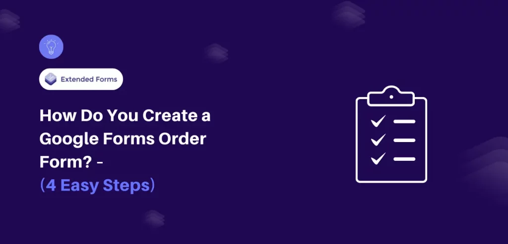 Google Forms Order Form - Banner