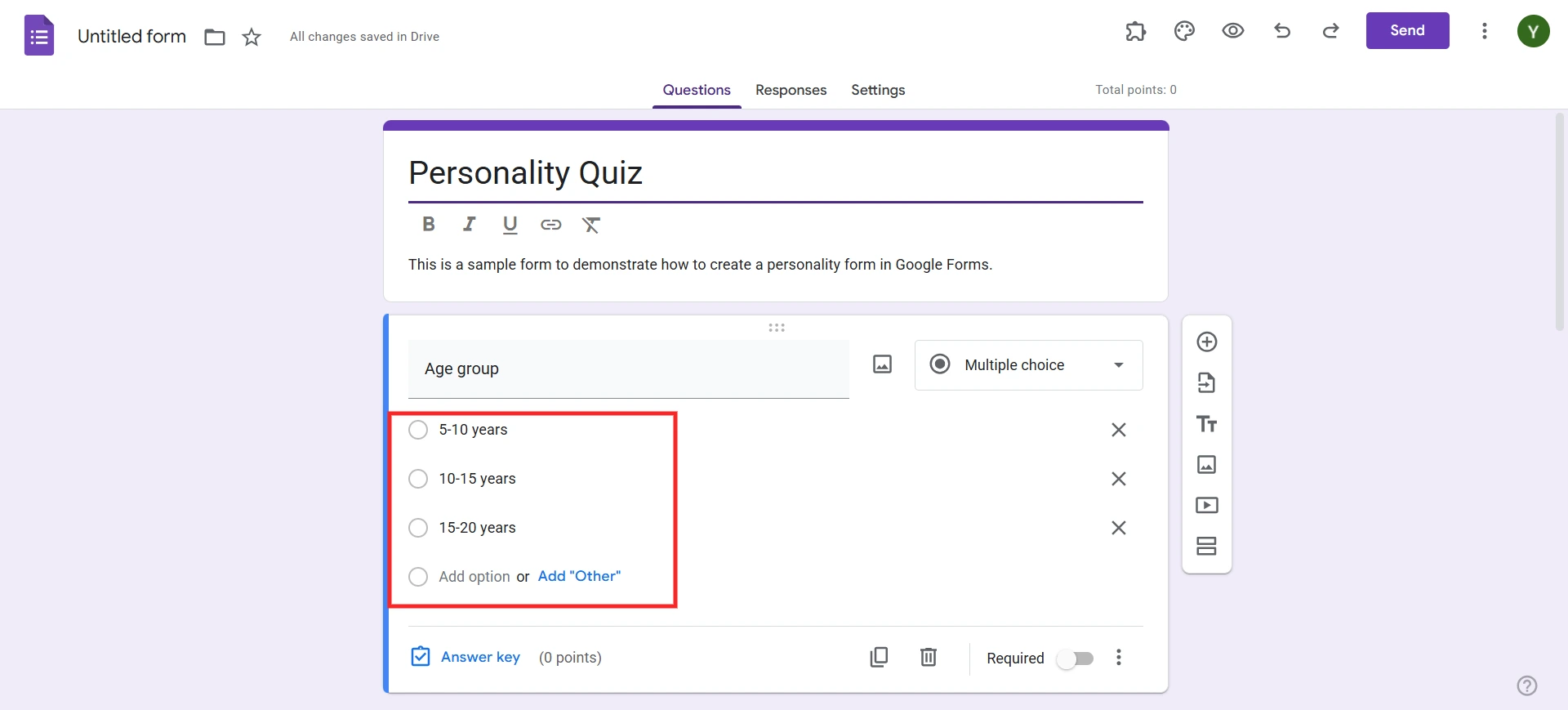 Google Forms Tutorial - Add responses