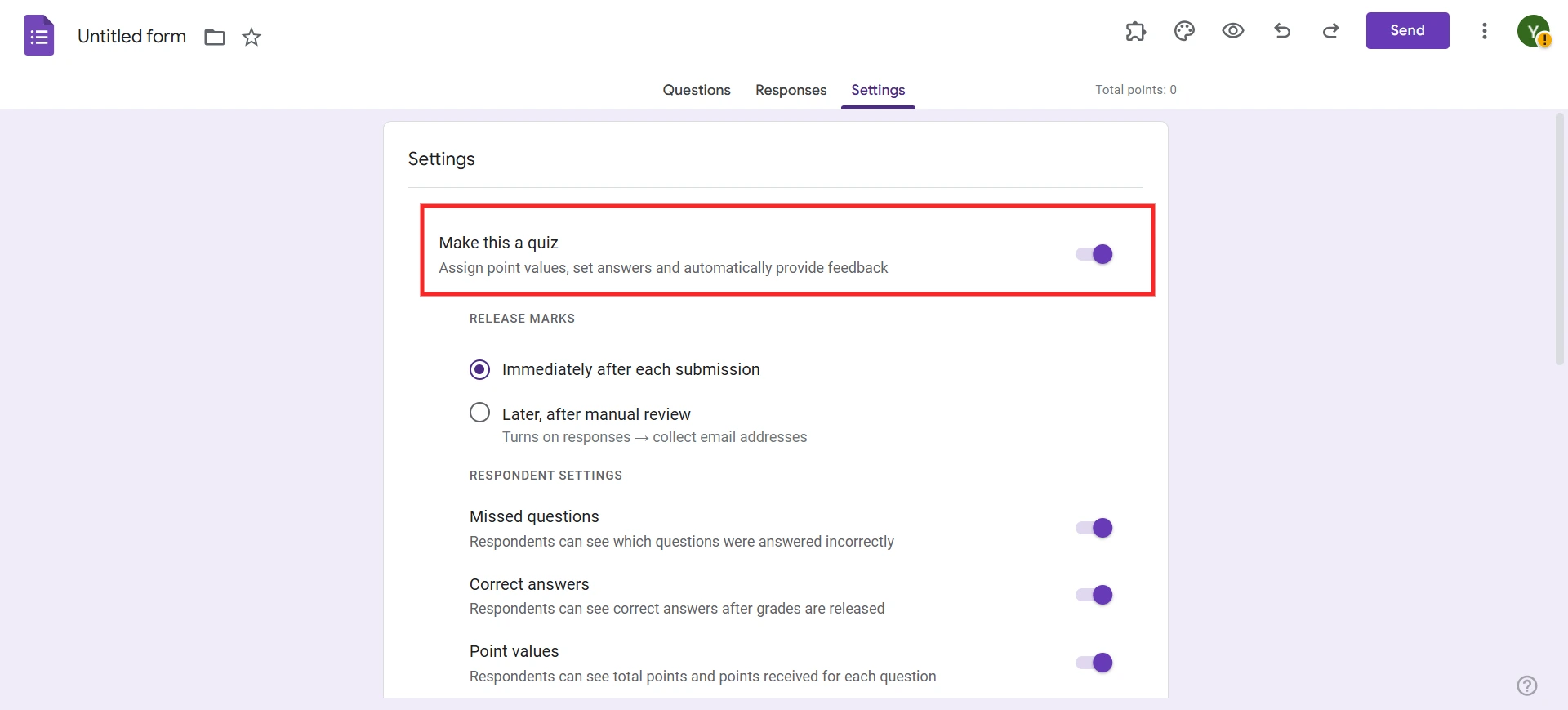 Google Forms Tutorial - Make it a quiz