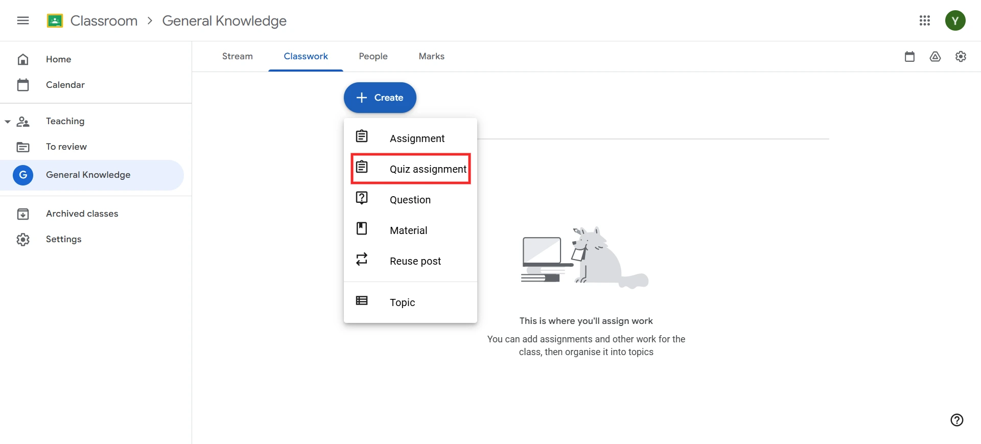 Google Forms Tutorial - Quiz assignment