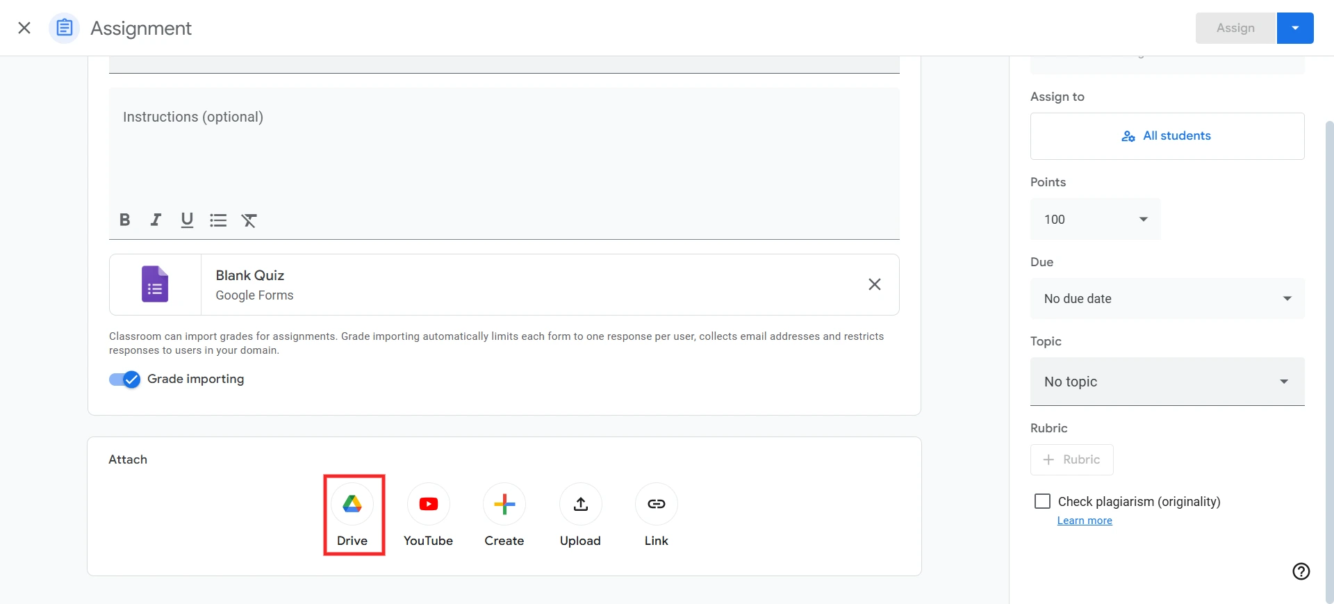 Google Forms Tutorial - Upload quiz from the drive