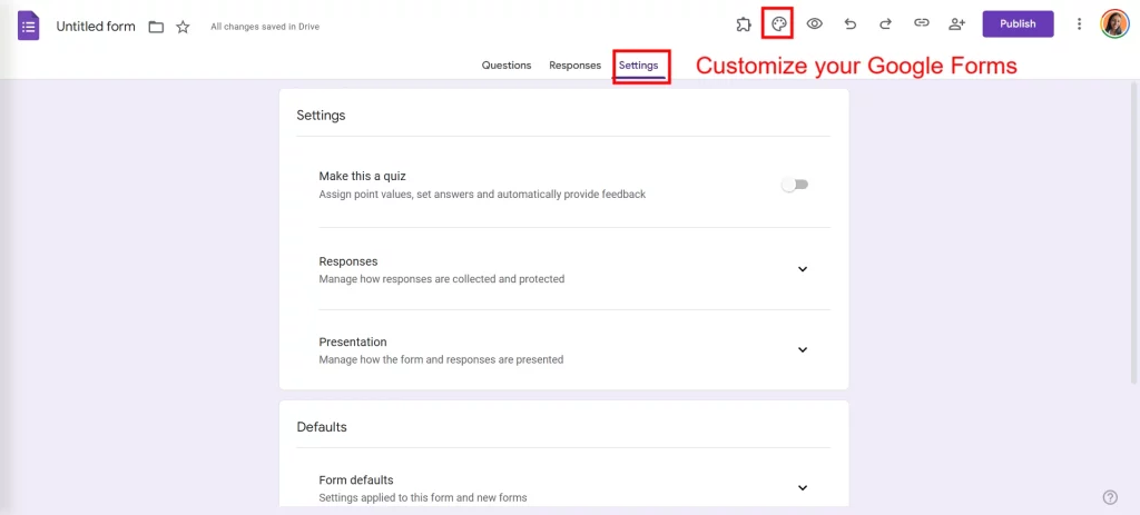 QR Codes in the Classroom - Customize settings