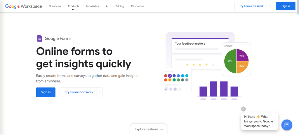 Google Forms vs Typeform - Google Forms