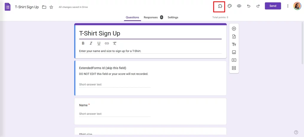 Limit Responses in Google Forms - Addon