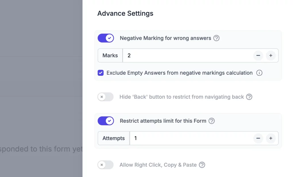Create Better Forms With ExtendedForms - Negative Marking