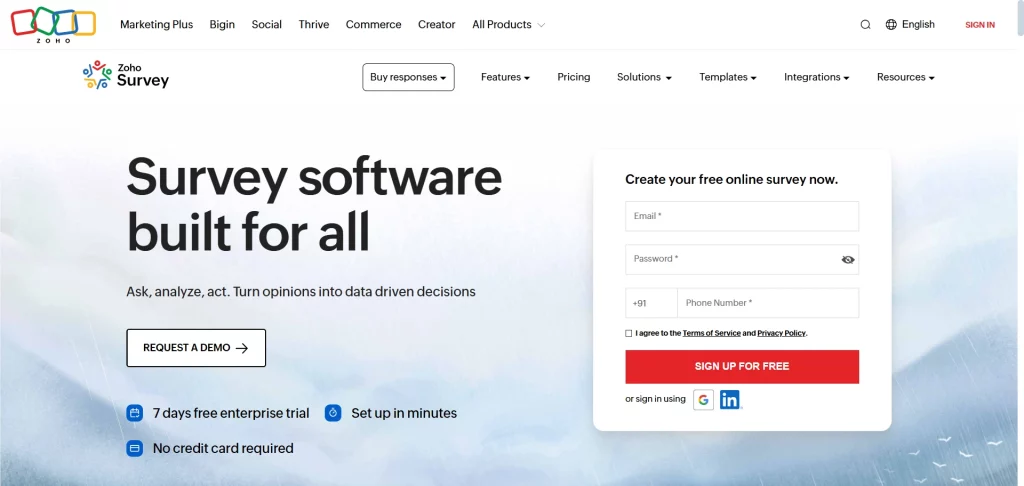SurveyMonkey Alternatives - Zoho Survey