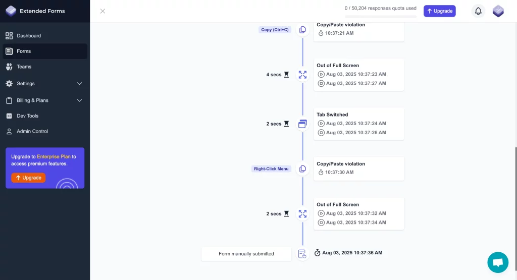 Smarter Monitoring for Online Exams - Review exam